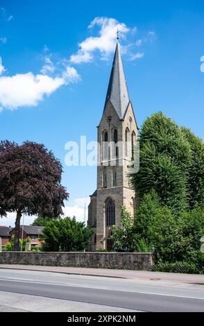 Chiesa cattolica del villaggio di Bawinkel, bassa Sassonia, Germania Foto Stock