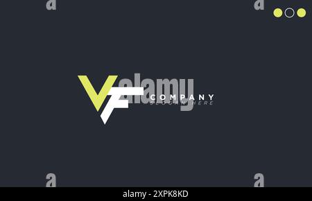 VF lettere alfabetiche iniziali logo monogramma Illustrazione Vettoriale