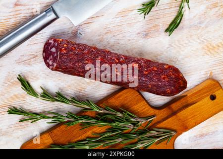 Salsiccia Braunschweiger, salsiccia tradizionale tedesca Foto Stock