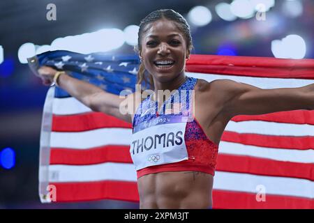 Saint Denis, Francia. 6 agosto 2024. Atletica leggera - Giochi Olimpici Parigi 2024 giorno 11 credito: Abaca Press/Alamy Live News Foto Stock