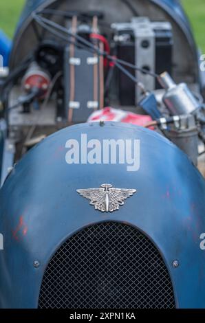 The Vintage Sports Car Club, V.S.C.C. Prescott Speed Hill Climb event, Prescott Hill, Gotherington, Gloucestershire, Inghilterra, Regno Unito, agosto 2024. Foto Stock