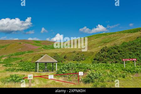 Kildonan Gold Rush Strath of Kildonan Sutherland Scotland Baile an o area vicino alla piccola brucia o ruscello Foto Stock