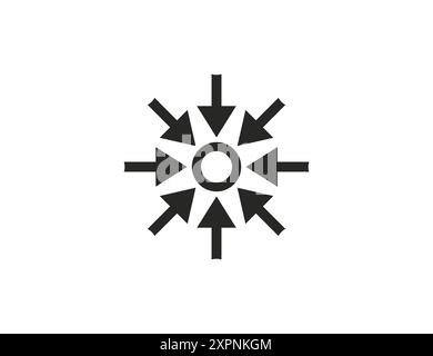 Semplificare, icona moduli. Illustrazione vettoriale. Illustrazione Vettoriale