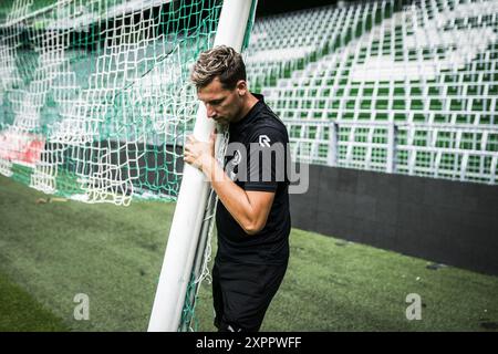 GRONINGEN - preparativi nello stadio Euroborg del FC Groningen, in vista della nuova stagione dell'Eredivisie. Il club torna alla massima divisione del calcio professionistico dopo un anno di assenza. ANP SIESE VEENSTRA Foto Stock