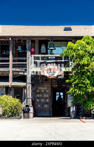 Esterno del Waldo's Restaurant and Bar presso lo storico Driftwood Resort, vero Beach, Florida, USA Foto Stock