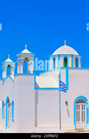 Cappella di San Nicola, Firopotamos, Isola di Milos, Isole Cicladi, Grecia Foto Stock