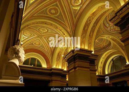 Sala concerti Musikverein costruito dalla Gesellschaft der Musikfreunde (Società degli Amici della Musica), Vienna. Austria Foto Stock