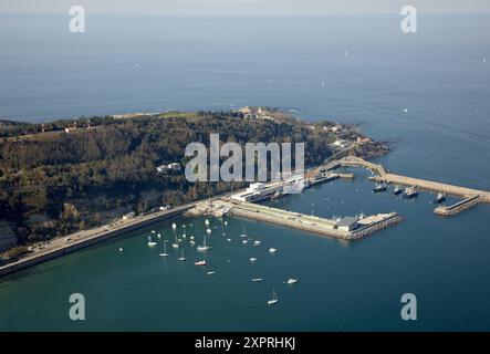 Porto di pesca, Hondarribia, Gipuzkoa, Paesi Baschi, Spagna Foto Stock