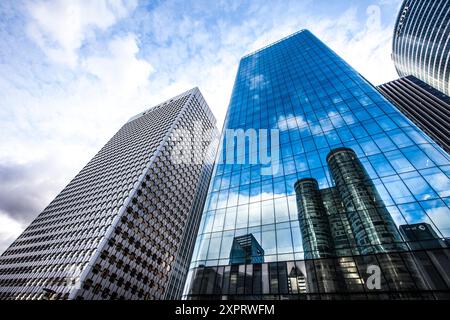 Arianna, Tour FES e Tour Opus12 a Paris-La Défense, Francia. Foto Stock