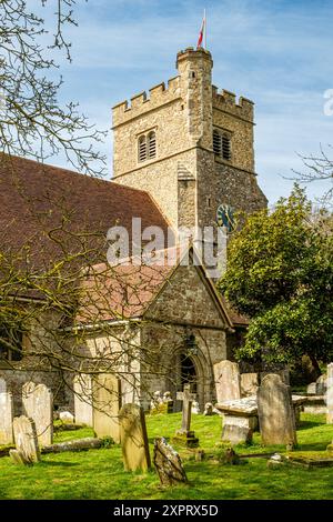 Chiesa di San Pietro e San Paolo, Butchers Hill, Shorne, Kent Foto Stock