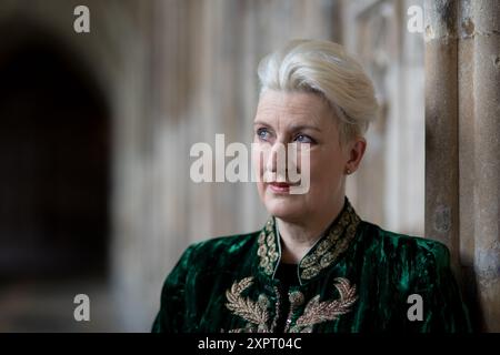 Sarah Connolly, fotografata alla Cattedrale di Gloucester. Foto Stock