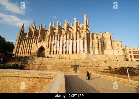 Cattedrale di Mallorca, XIII secolo, Historic-Artistic, Palma di Maiorca, isole Baleari, Spagna, Europa Foto Stock