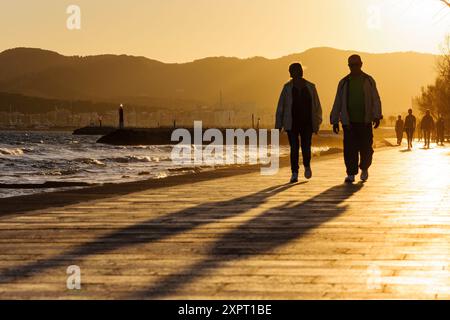 A piedi Es Molinar, Molinar, Palma di Maiorca, isole Baleari, Spagna, Europa. Foto Stock