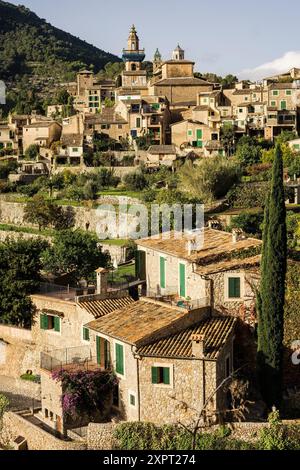 Cartuja , Valldemossa, Sierra de Tramuntana, Maiorca, isole Baleari, Spagna, Europa. Foto Stock