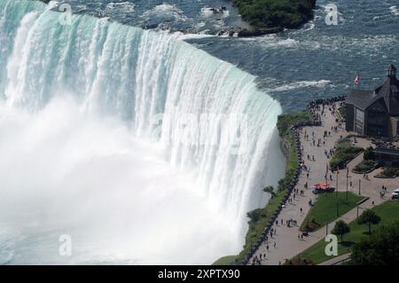 Le Horseshoe Falls viste dalla Skylon Tower. Foto Stock