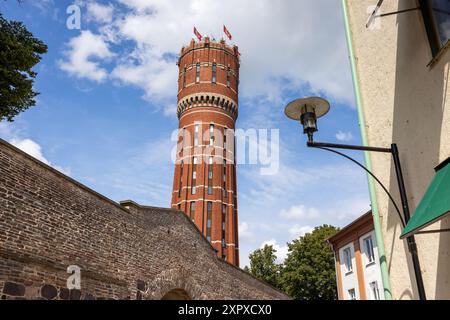 Gamla vattentornet (in inglese: Old Water Tower) nella città di Kalmar, Svezia. Foto Stock
