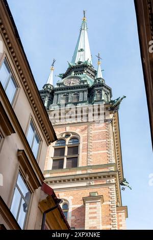 La chiesa tedesca (Tyska kyrkan), a volte chiamata chiesa di Santa Gertrude (Sankta Gertruds kyrka), è una chiesa a Gamla stan, la città vecchia in Svezia Foto Stock