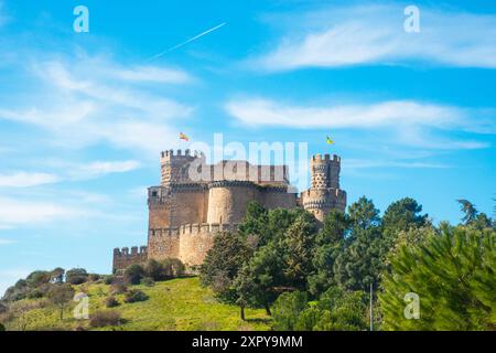 Castello. Manzanares el Real, provincia di Madrid, Spagna. Foto Stock