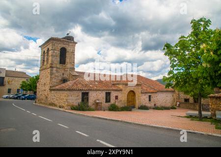 Chiesa. Piñuecar, provincia di Madrid, Spagna. Foto Stock
