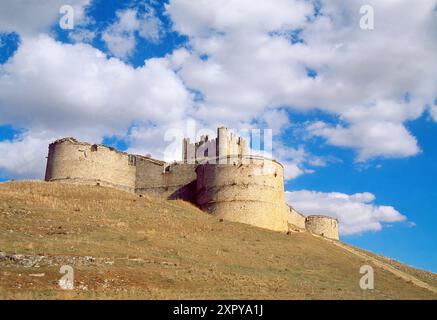 Castello di Tovar. Berlanga de Duero, provincia di Soria, Castilla Leon, Spagna. Foto Stock