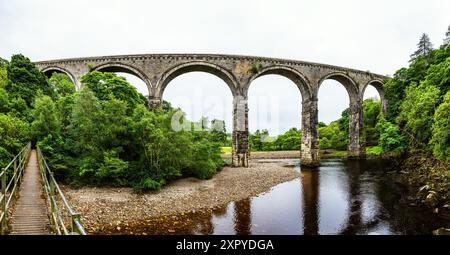 Lambley Viaduct, River South Tyne, Lambley, Northumberland, Inghilterra, Regno Unito Foto Stock