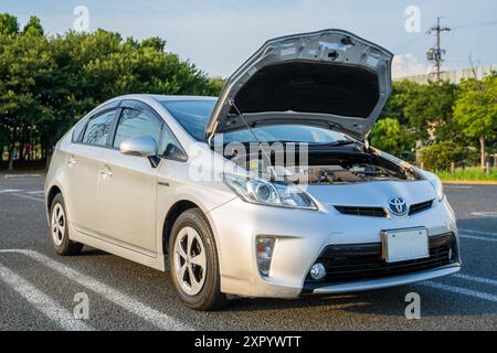 Auto Photography Silver Toyota Prius Foto Stock