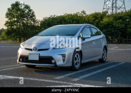 Auto Photography Silver Toyota Prius Foto Stock