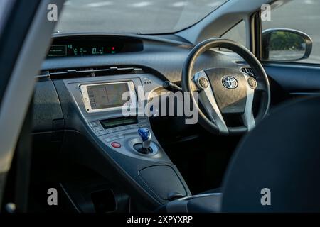 Auto Photography Silver Toyota Prius Foto Stock