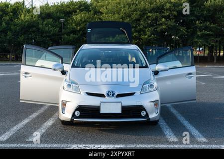 Auto Photography Silver Toyota Prius Foto Stock