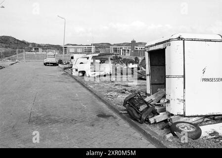Trasferimento del campo carovaniere al comune di Zandvoort, panoramica del sito, Zandvoort, 23-03-1979, Whizgle Dutch News: Immagini storiche su misura per il futuro. Esplora il passato dei Paesi Bassi con prospettive moderne attraverso le immagini delle agenzie olandesi. Colmare gli eventi di ieri con gli approfondimenti di domani. Intraprendi un viaggio senza tempo con storie che plasmano il nostro futuro. Foto Stock