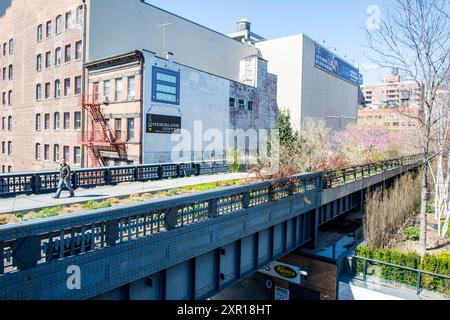 L'Highline City Park l'Highline Citypark, nel centro di Manhattan. New York, New York, Stati Uniti. New York City, USA Highline City Park, Down Townm M New York Stati Uniti d'America Copyright: XGuidoxKoppesxPhotox Foto Stock