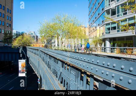 L'Highline City Park l'Highline Citypark, nel centro di Manhattan. New York, New York, Stati Uniti. New York City, USA Highline City Park, Down Townm M New York Stati Uniti d'America Copyright: XGuidoxKoppesxPhotox Foto Stock