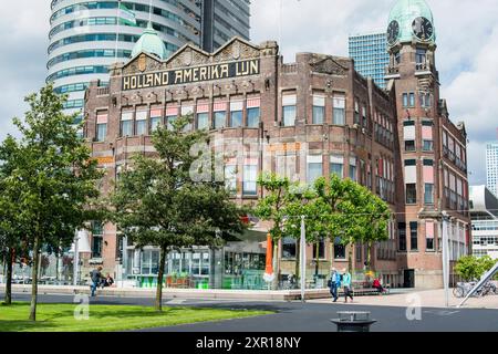 Hotel New York ex HAL line HQ e oggi Hotel New York Building. Rotterdam, Paesi Bassi. Rotterdam Wilhelminapier Zuid-Holland Nederland Copyright: XGuidoxKoppesxPhotox Foto Stock