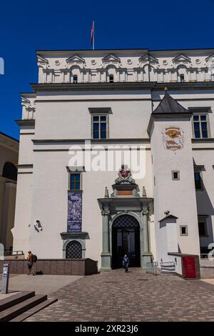 Vilnius, Lituania. 27 giugno 2024. Il Palazzo dei Granduchi di Lituania Foto Stock