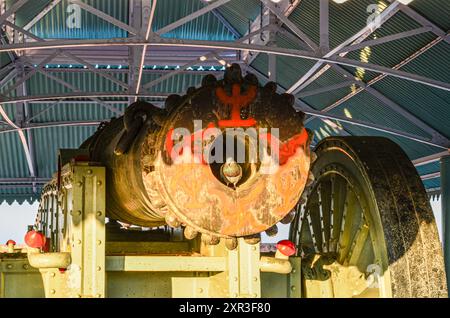 Il Jaivana Cannon del XVIII secolo al forte di Jaigarh nel Rajasthan, in India. Era il cannone più grande dell'epoca. Foto Stock