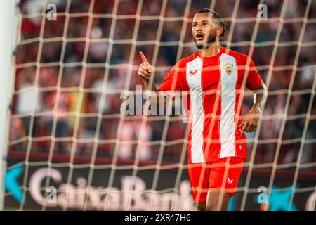 Luis Suarez di UD Almeria durante l'amichevole di calcio tra UD Almeria e al-Nassr l'8 agosto 2024 al Power Horse Stadium di Almeria, Spagna - foto Alexandre Martins/DPPI Credit: DPPI Media/Alamy Live News Foto Stock