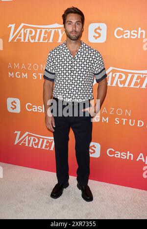 Santa Monica, Stati Uniti. 8 agosto 2024. Austin North arriva al Variety's Power of Young Hollywood Party, che si tiene al Santa Monica propriamente detto Hotel di Santa Monica, CALIFORNIA, giovedì 8 agosto 2024. (Foto di Juan Pablo Rico/Sipa USA) credito: SIPA USA/Alamy Live News Foto Stock