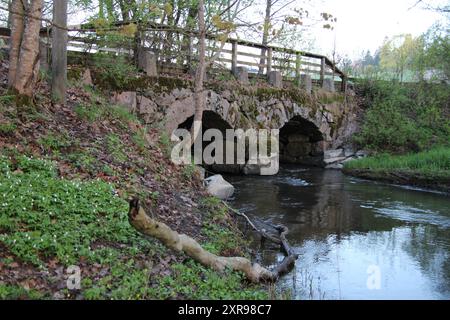 Glimsinjoki, Espoo, Finlandia Foto Stock