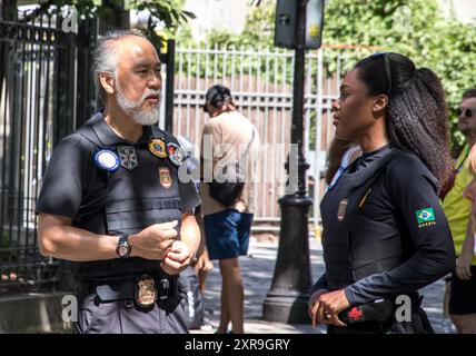 8 agosto 2024. Montmartre, scena artistica, Parigi Francia. Foto Stock