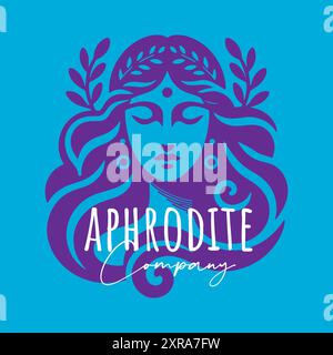 Aphrodite Company - illustrazione del logo Vector Flat Illustrazione Vettoriale