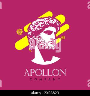 Apollon Company - illustrazione del logo Vector Flat Illustrazione Vettoriale