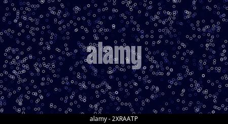 Disegno di sfondo a ripetizione con cerchi scuri astratti in formato vettoriale modificabile Illustrazione Vettoriale