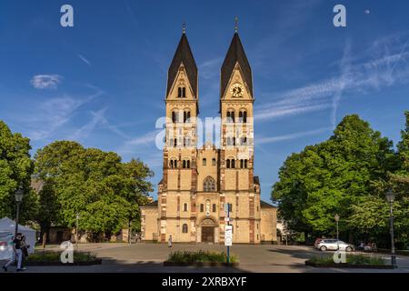 La Basilica di San Castore o Chiesa di Castore a Coblenza, Renania-Palatinato, Germania, Foto Stock