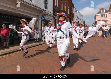 Inghilterra, Kent, Faversham, Festival annuale dei trasporti, gruppo di ballerini Morris Foto Stock