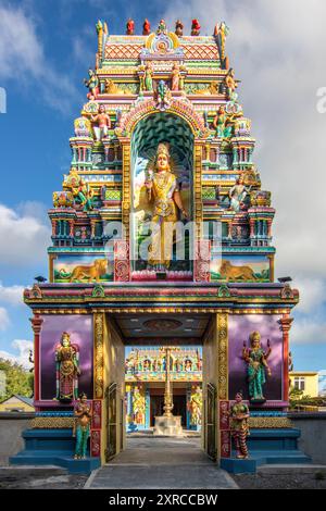 Statua della fede indù al lago Grand Bassin, Lord Shiva, Grand Bassin Hindu Temple, Mauritius Foto Stock