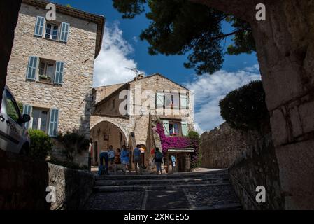 Vicolo di Saint-Paul-de-Vence, Provenza-Alpi-Costa Azzurra, Francia Foto Stock