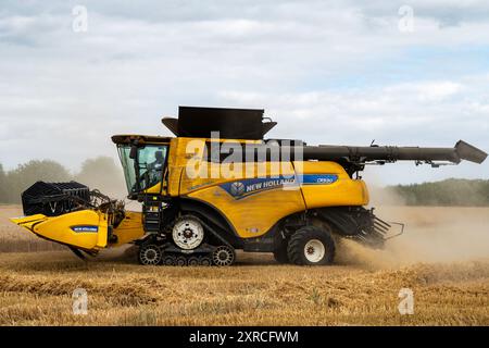 Mietitrebbia a doppio rotore New Holland CR9.90 Otley Suffolk Foto Stock