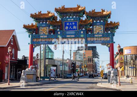 Ottawa, Canada - 4 novembre 2023: Quartiere di Chinatown nella città di Ottawa Foto Stock