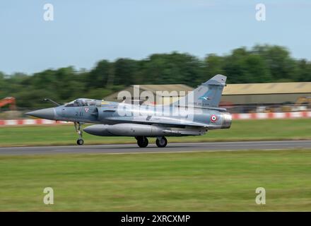 Francese, Armee De l'air, Mirage 2000-5, arrivo al Royal International Air Tattoo 2024 Foto Stock