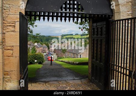 Jedburgh Castle Jail nella Scottish Borders Town, Scozia, Regno Unito Foto Stock